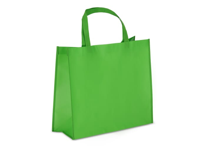 Sac de transport promotionnel laminé non tissé 105g Vert clair